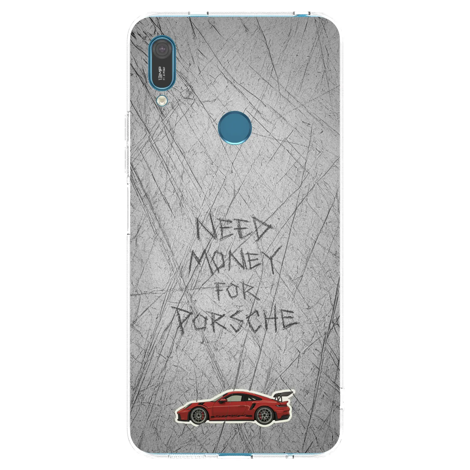 Picasee silikonski prozorni ovitek za Huawei Y7 2019 - Garage Scratch
