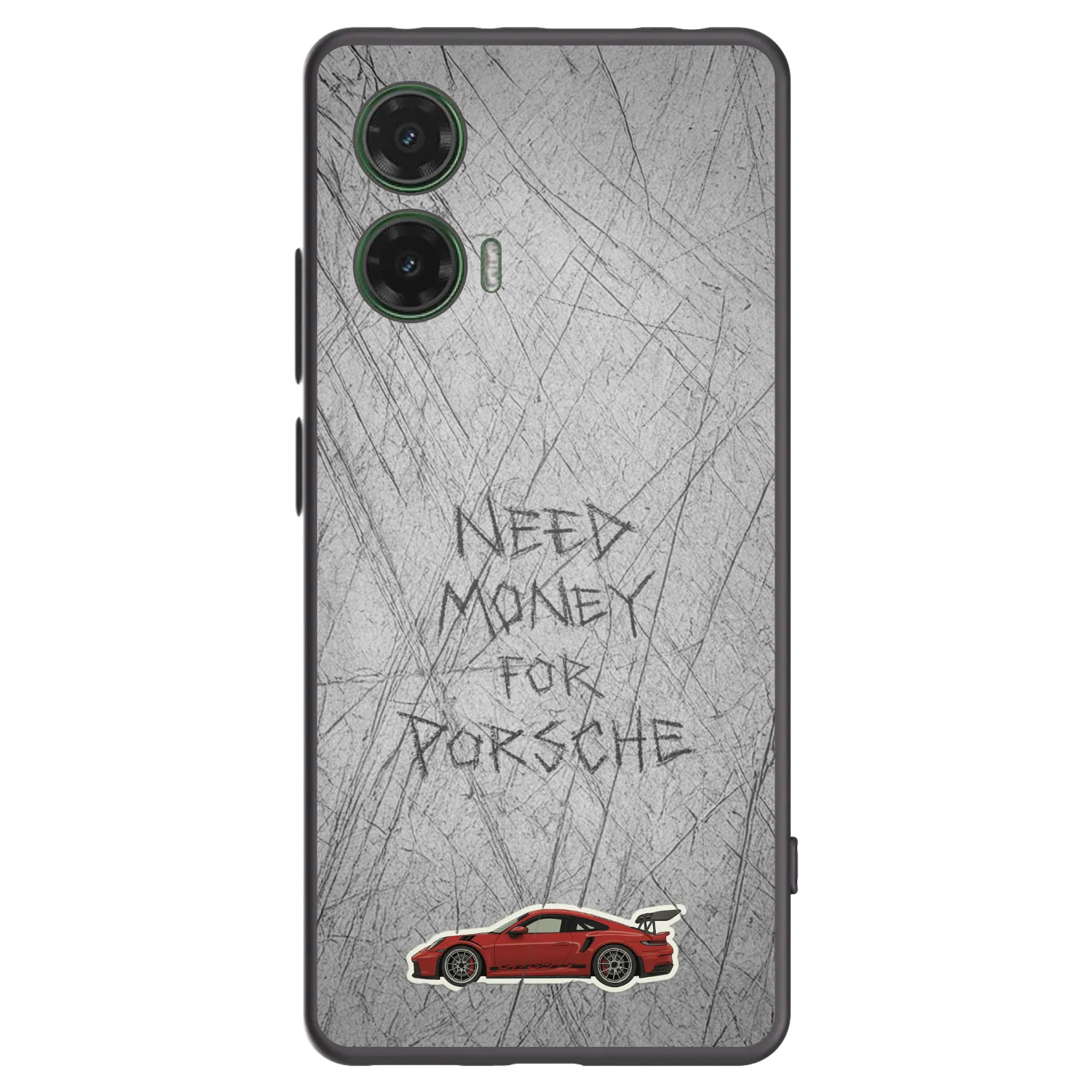 Picasee silikonski črni ovitek za Motorola Moto G35 5G - Garage Scratch