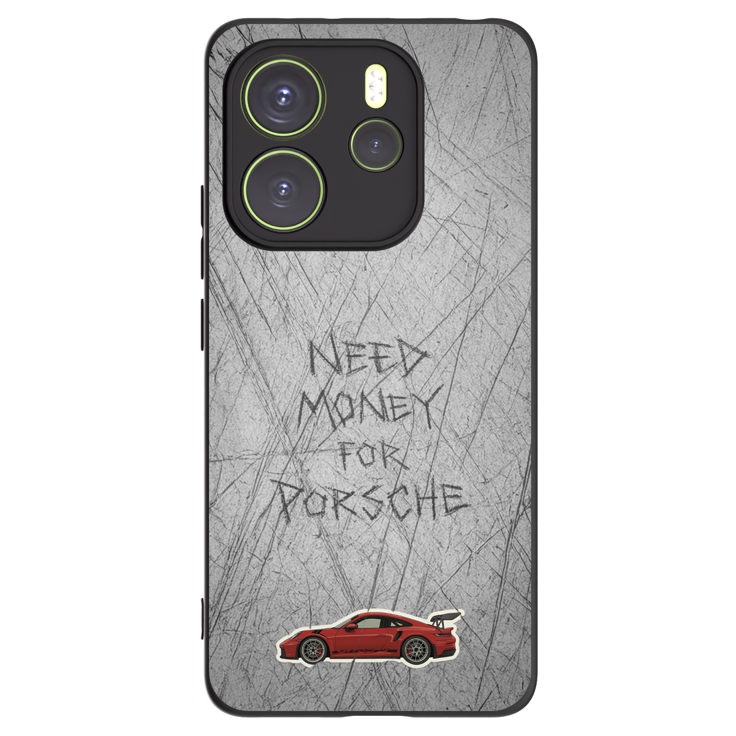 Picasee silikonski črni ovitek za Xiaomi Redmi Note 14 4G - Garage Scratch