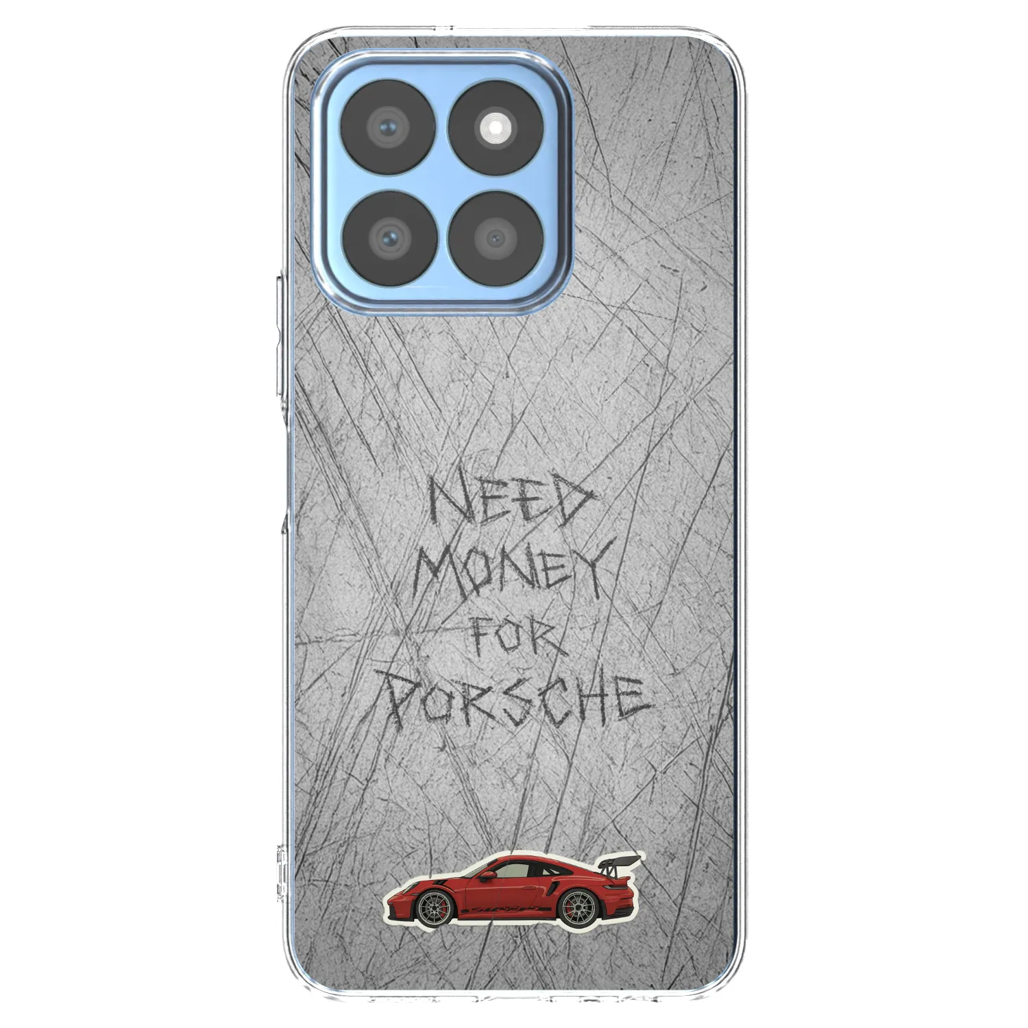 Picasee silikonski prozorni ovitek za Honor X8c - Garage Scratch