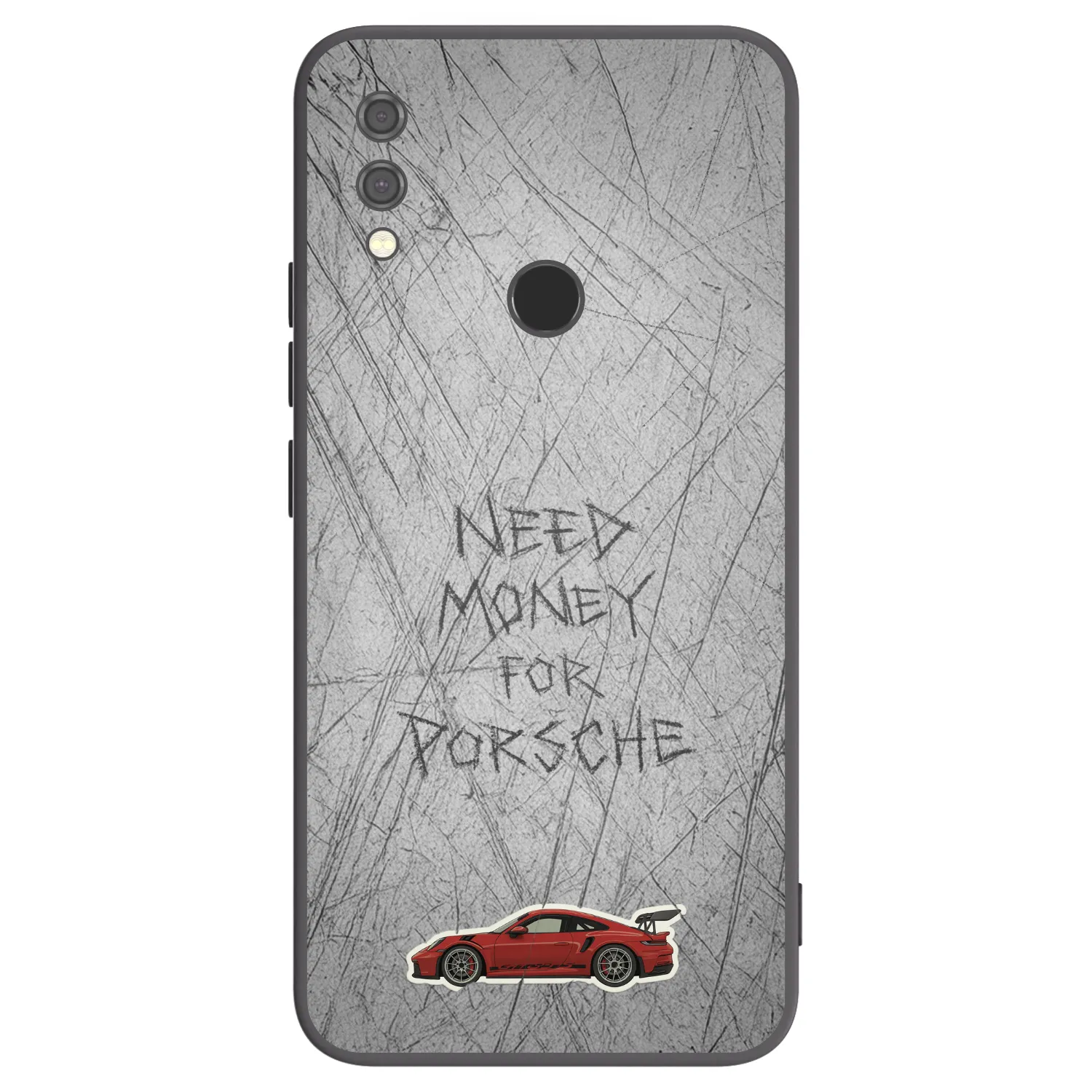 Picasee silikonski črni ovitek za Xiaomi Redmi Note 7 - Garage Scratch