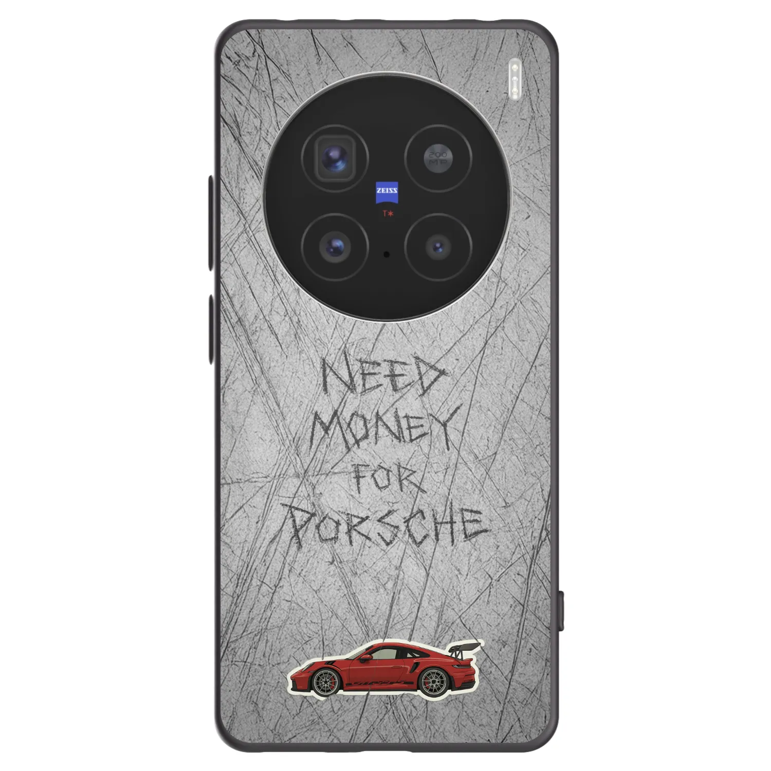 Picasee silikonski črni ovitek za Vivo X200 Pro - Garage Scratch