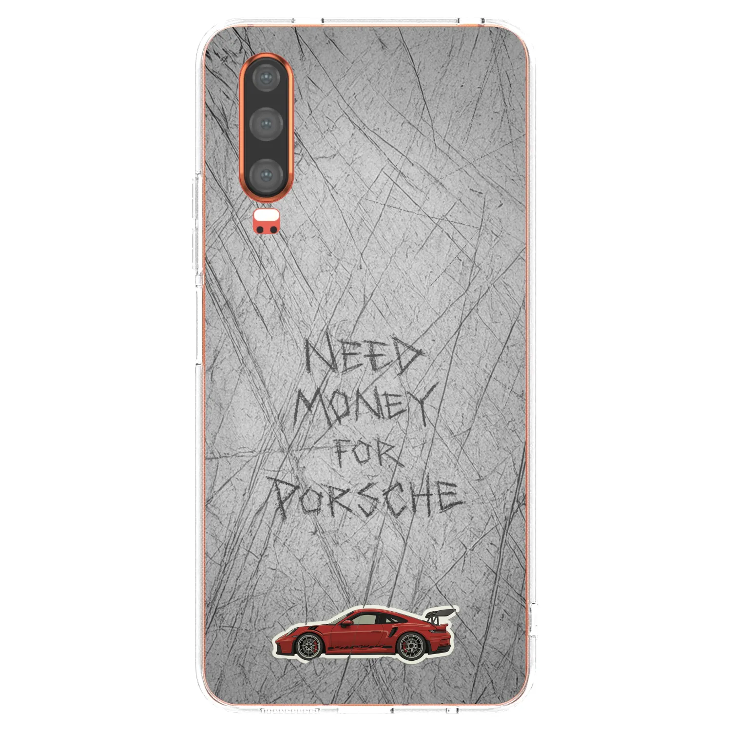 Picasee silikonski prozorni ovitek za Huawei P30 - Garage Scratch