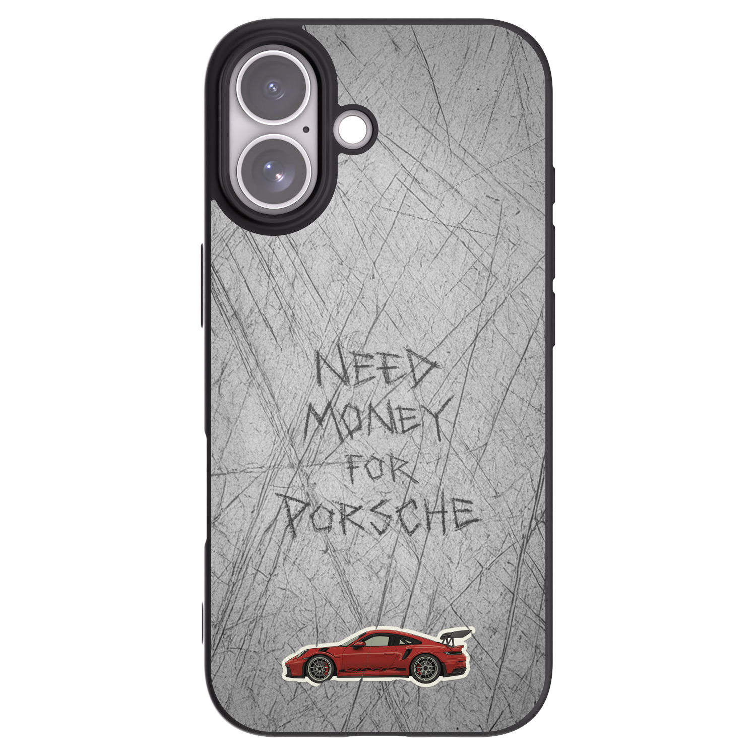 Picasee silikonski črni ovitek za Apple iPhone 17 - Garage Scratch