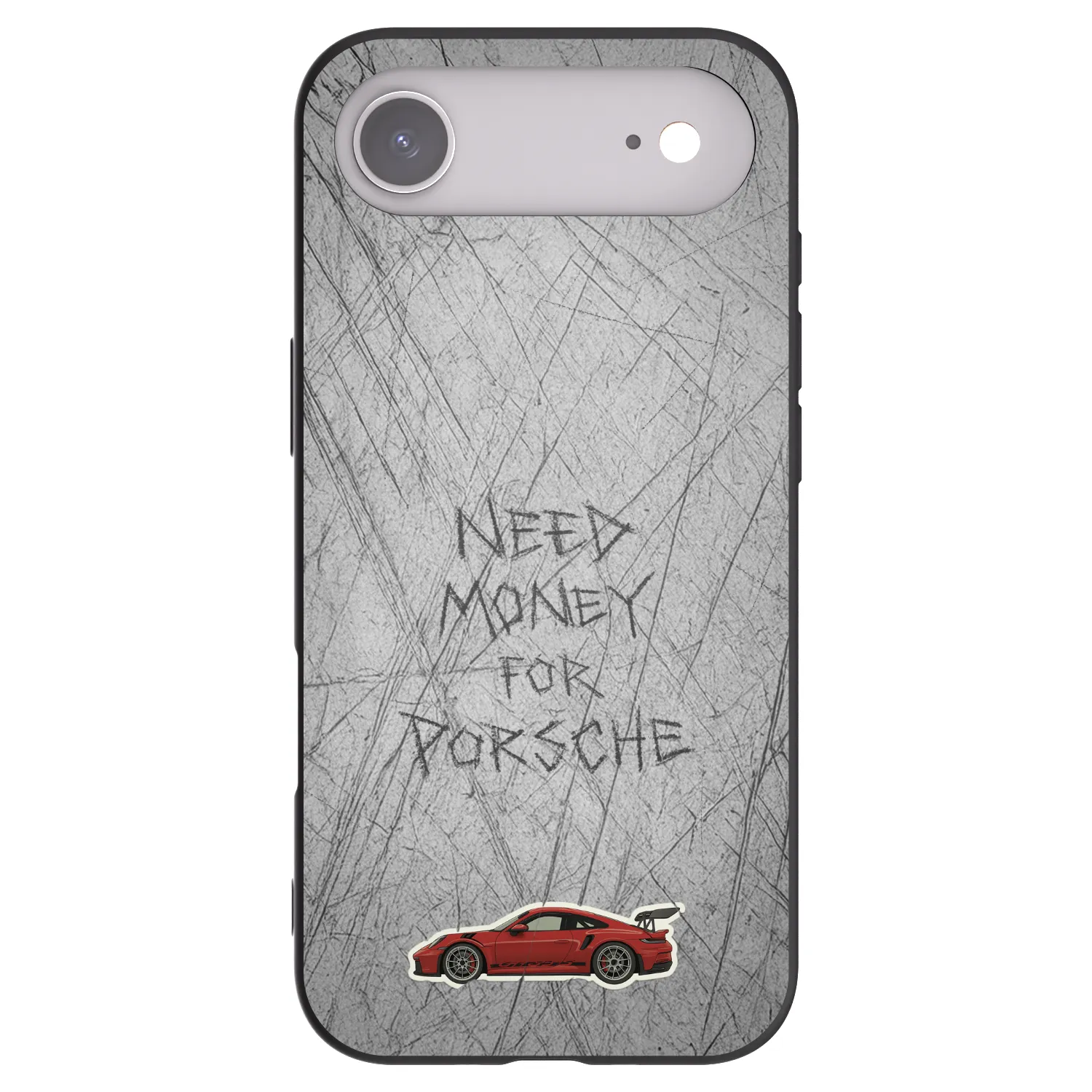 Picasee silikonski črni ovitek za Apple iPhone Air - Garage Scratch