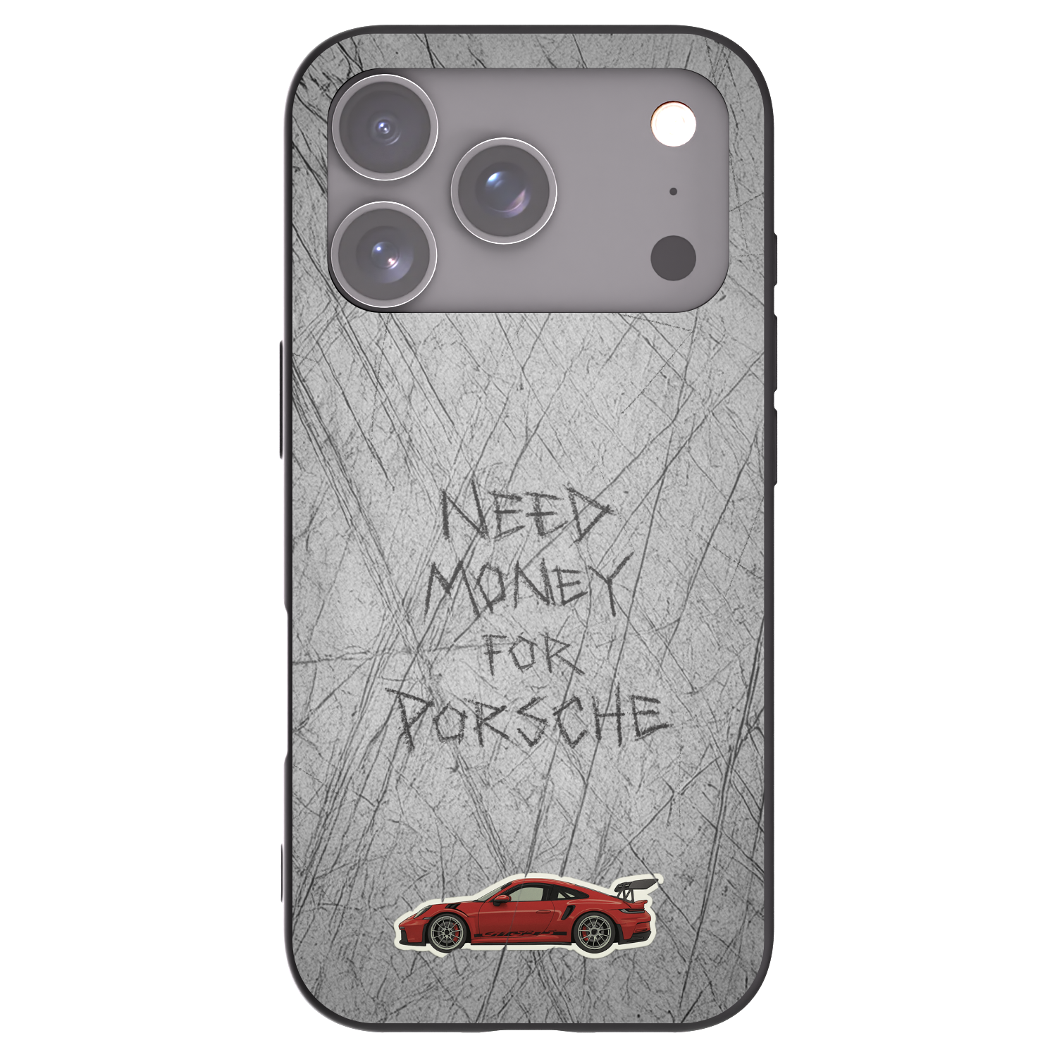 Picasee silikonski črni ovitek za Apple iPhone 17 Pro - Garage Scratch