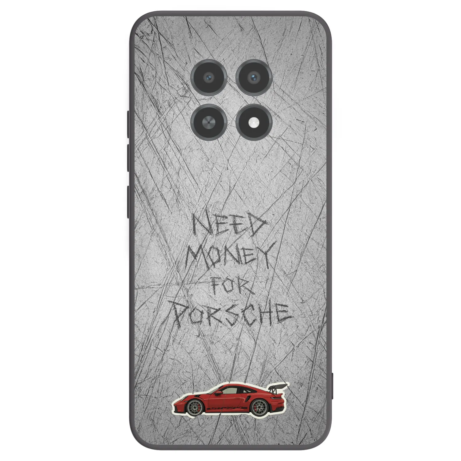 Picasee silikonski črni ovitek za Realme 12X - Garage Scratch