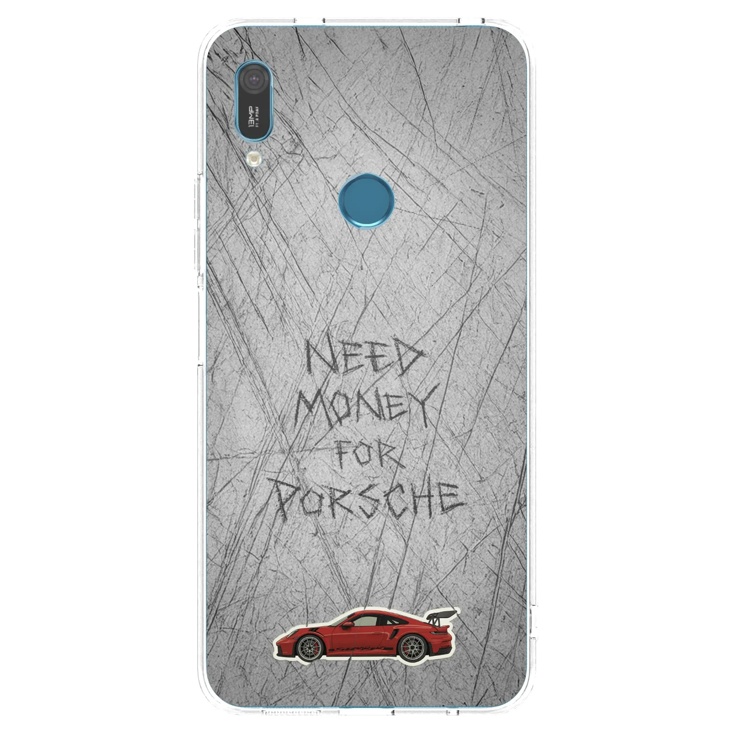 Picasee silikonski prozorni ovitek za Huawei Y6 2019 - Garage Scratch