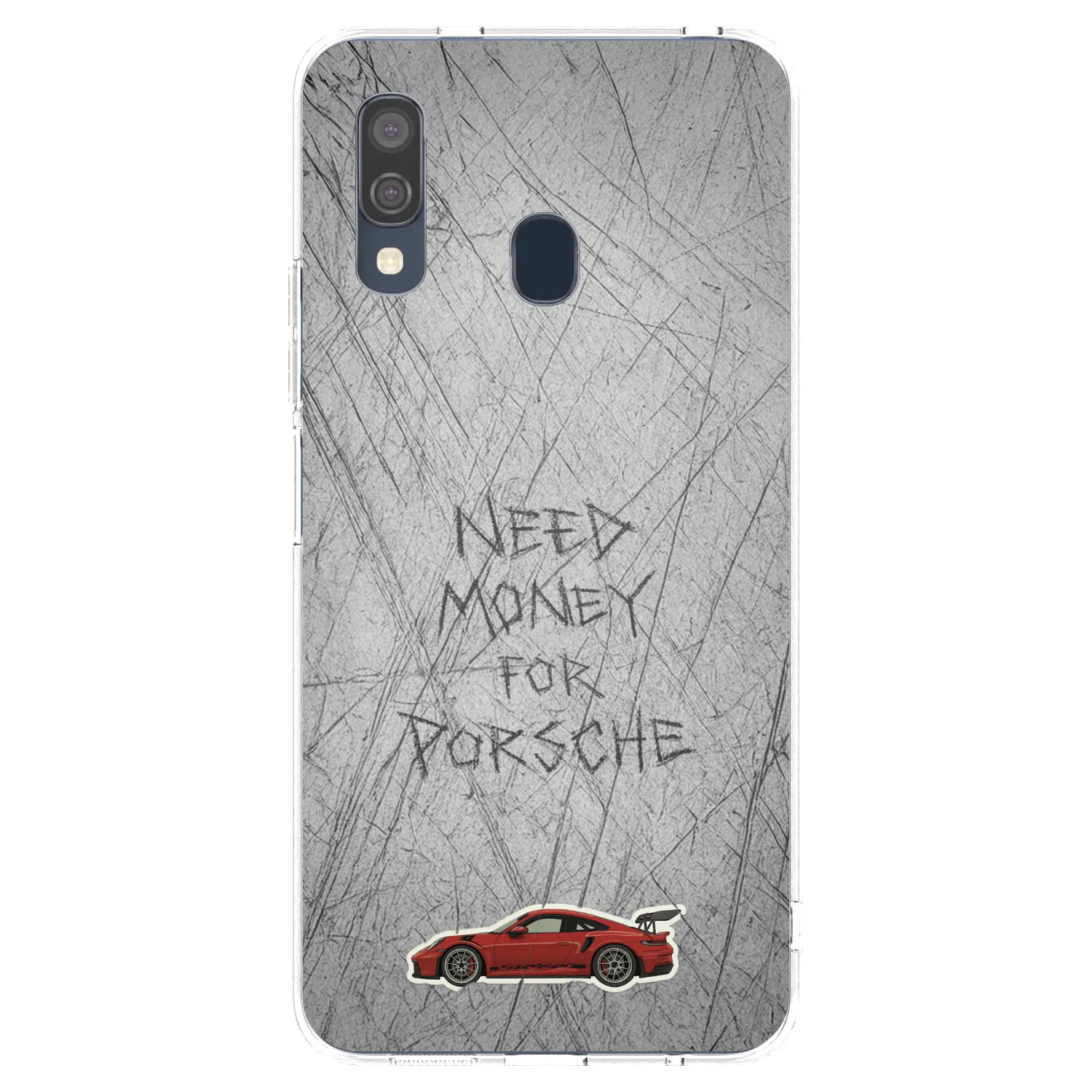 Picasee silikonski prozorni ovitek za Samsung Galaxy A40 A405F - Garage Scratch