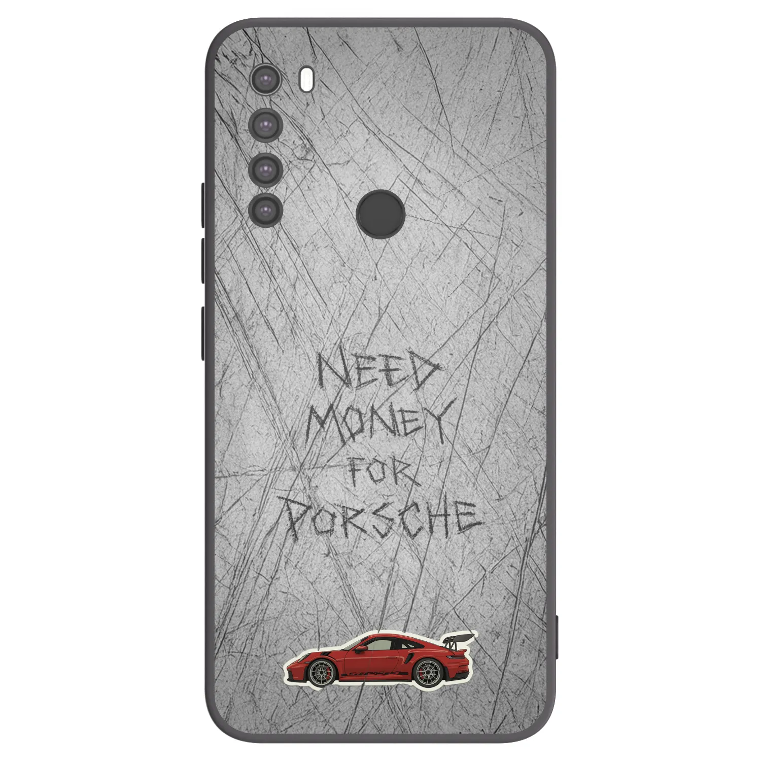 Picasee silikonski črni ovitek za Xiaomi Redmi Note 8 - Garage Scratch