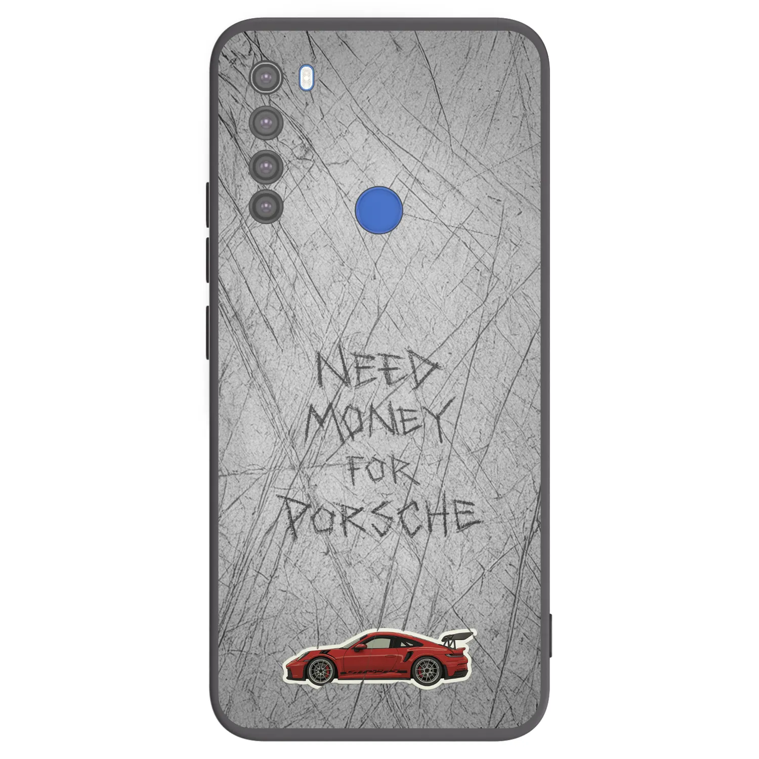 Picasee silikonski črni ovitek za Xiaomi Redmi Note 8T - Garage Scratch