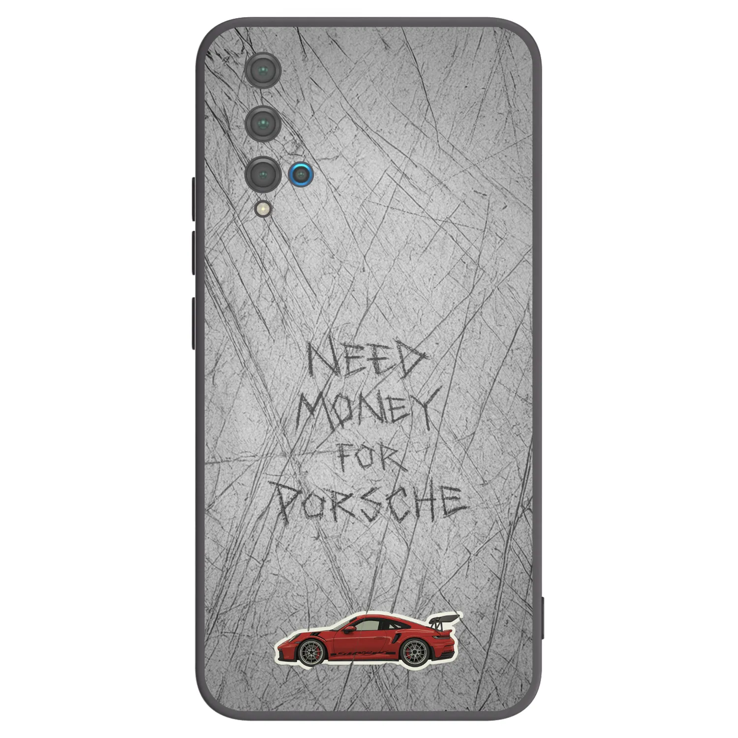 Picasee silikonski črni ovitek za Huawei Nova 5T - Garage Scratch