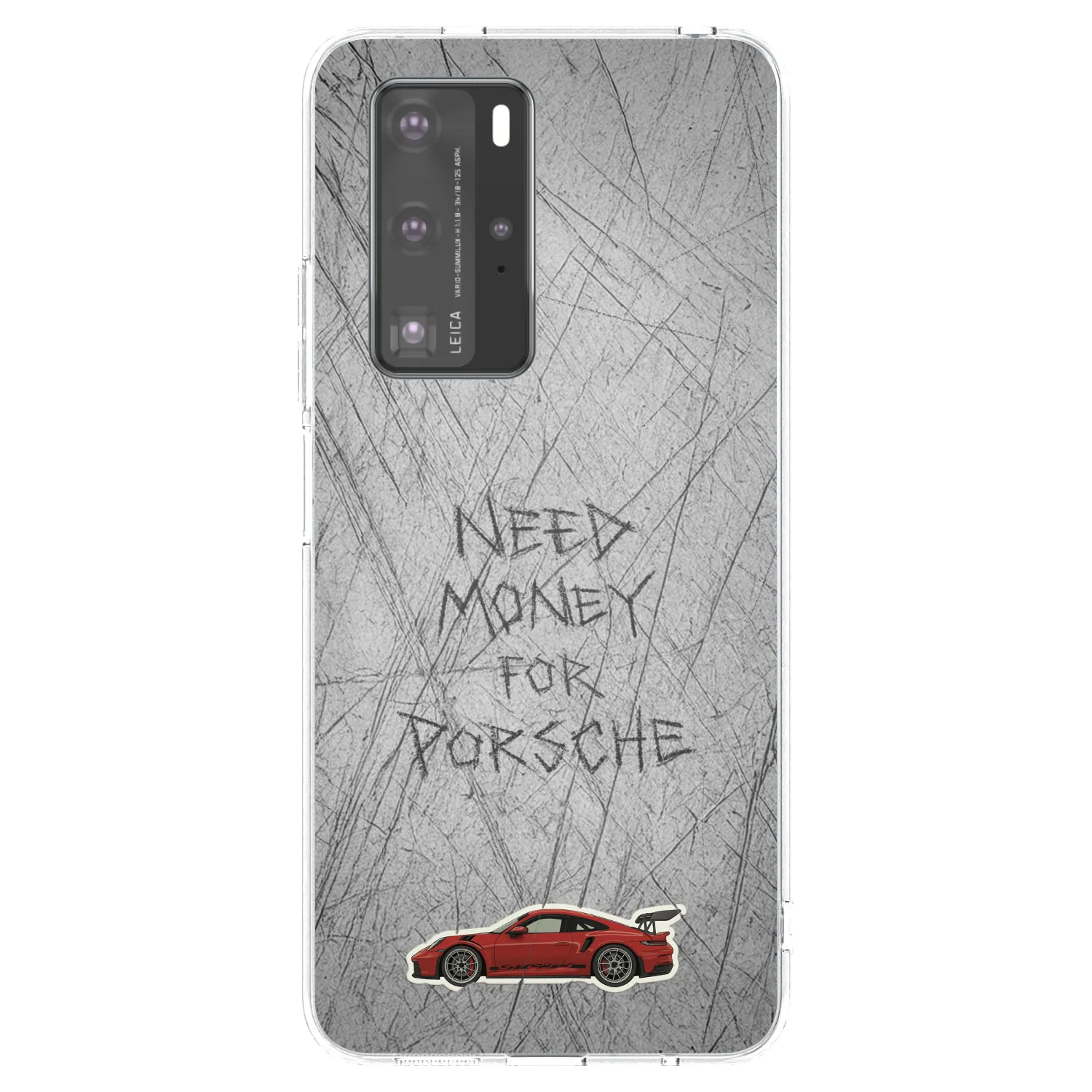 Picasee silikonski prozorni ovitek za Huawei P40 Pro - Garage Scratch