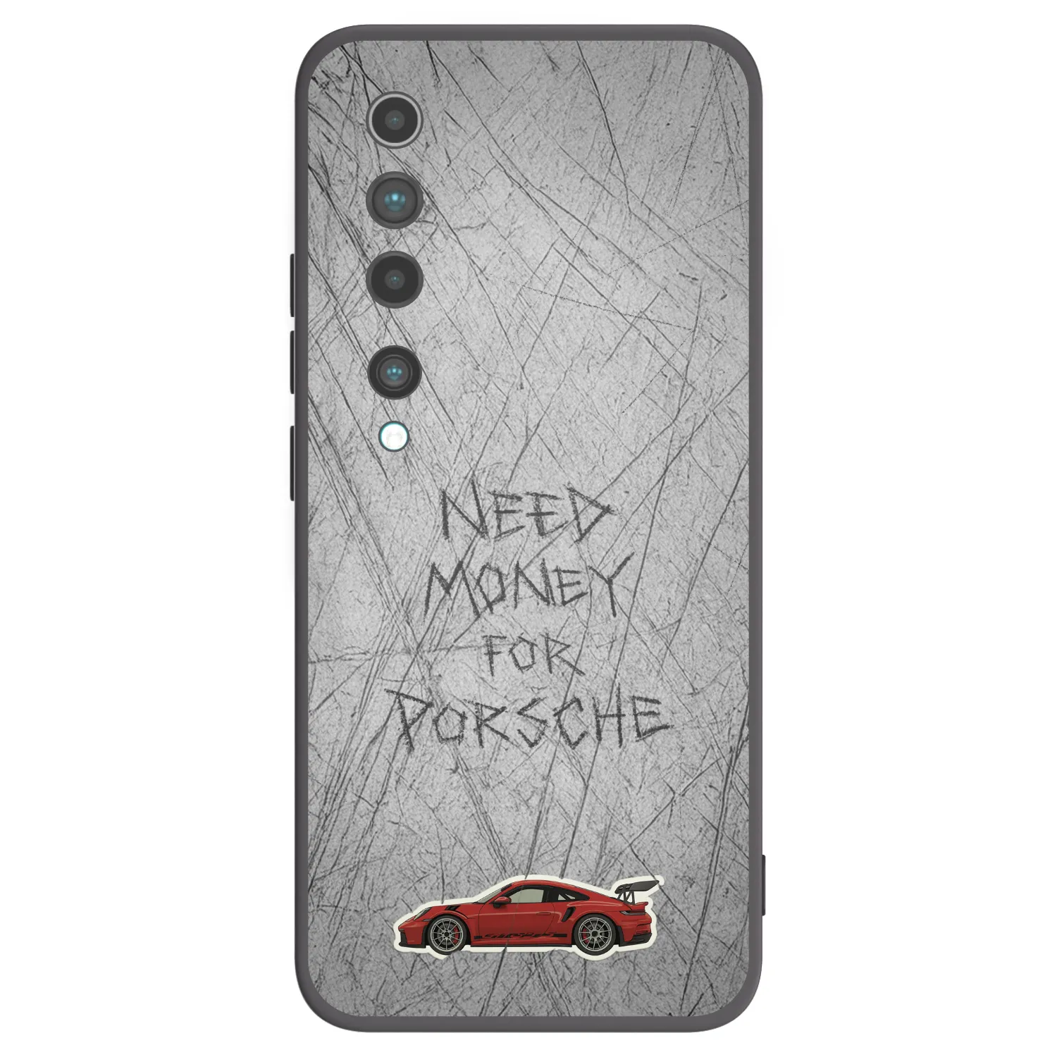 Picasee silikonski črni ovitek za Xiaomi Mi 10 - Garage Scratch