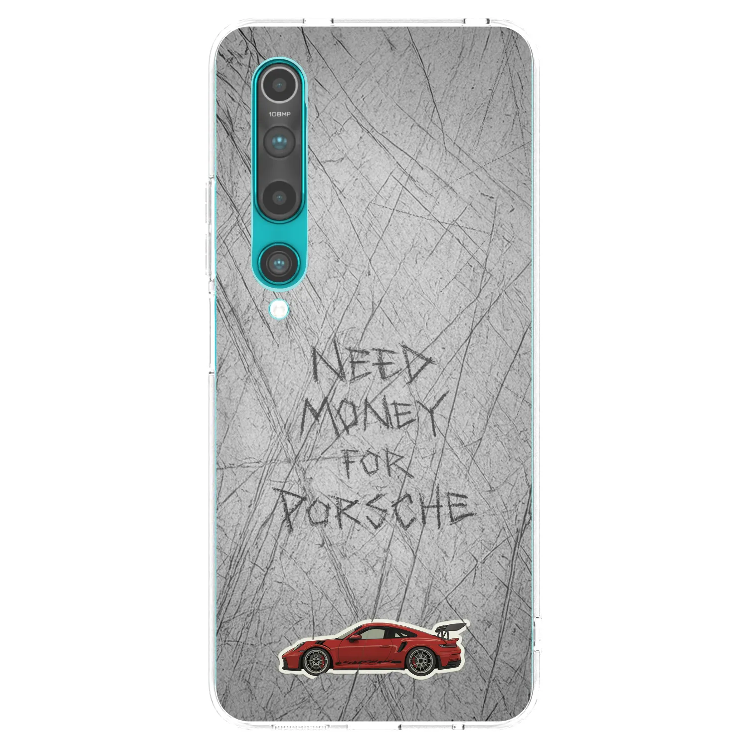Picasee silikonski prozorni ovitek za Xiaomi Mi 10 - Garage Scratch