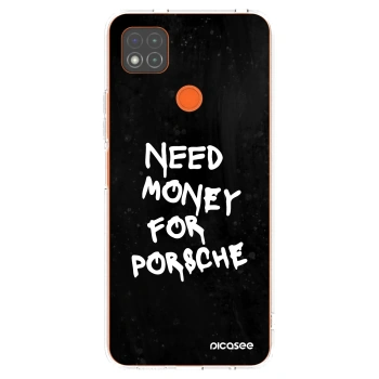Picasee silikonski prozorni ovitek za Xiaomi Redmi 9C - Black Dollar