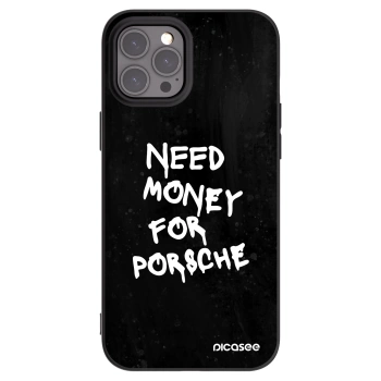 Picasee silikonski črni ovitek za Apple iPhone 12 Pro Max - Black Dollar