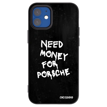 Picasee silikonski črni ovitek za Apple iPhone 12 mini - Black Dollar