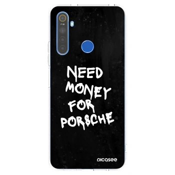 Picasee silikonski prozorni ovitek za Realme 5 - Black Dollar