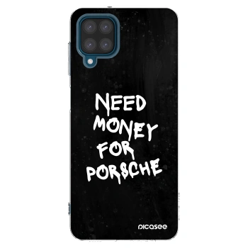 Picasee silikonski prozorni ovitek za Samsung Galaxy A12 A125F - Black Dollar