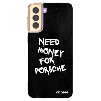 Picasee silikonski prozorni ovitek za Samsung Galaxy S21+ 5G G996F - Black Dollar