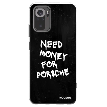 Picasee silikonski prozorni ovitek za Xiaomi Redmi Note 10 - Black Dollar