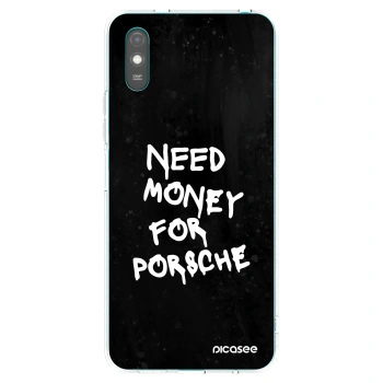 Picasee silikonski prozorni ovitek za Xiaomi Redmi 9AT - Black Dollar