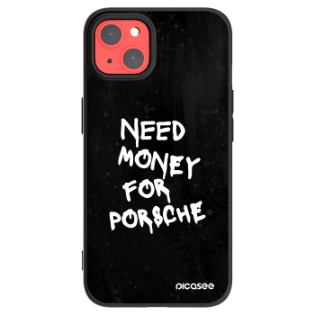 Picasee silikonski črni ovitek za Apple iPhone 13 - Black Dollar