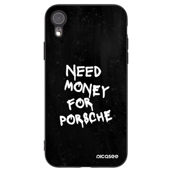 Picasee silikonski črni ovitek za Apple iPhone XR - Black Dollar