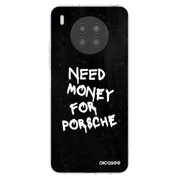 Picasee silikonski prozorni ovitek za Huawei Nova 8i - Black Dollar