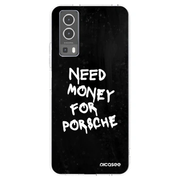 Picasee silikonski prozorni ovitek za Vivo Y72 5G - Black Dollar