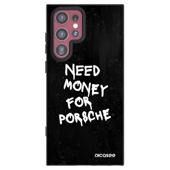 Picasee silikonski črni ovitek za Samsung Galaxy S22 Ultra 5G - Black Dollar