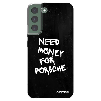 Picasee silikonski prozorni ovitek za Samsung Galaxy S22+ 5G - Black Dollar