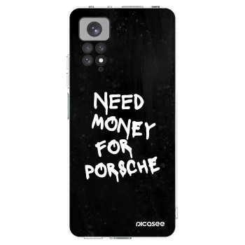 Picasee silikonski prozorni ovitek za Xiaomi Redmi Note 11S 4G - Black Dollar