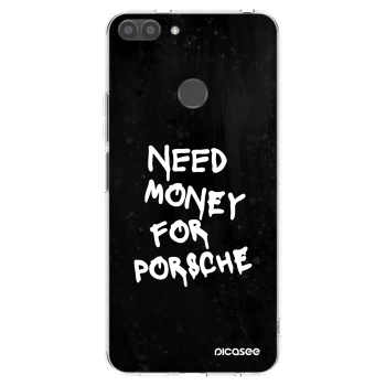 Picasee silikonski prozorni ovitek za Huawei P Smart - Black Dollar