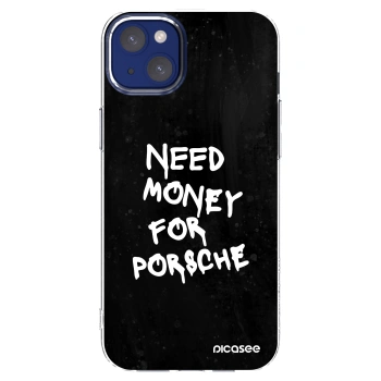 Picasee silikonski prozorni ovitek za Apple iPhone 14 Plus - Black Dollar