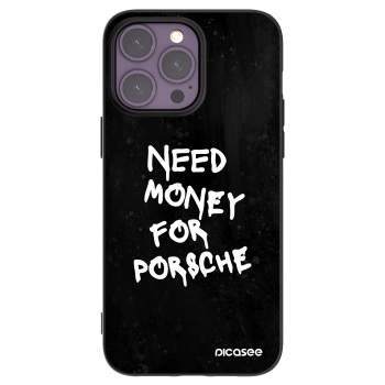 Picasee silikonski črni ovitek za Apple iPhone 14 Pro Max - Black Dollar