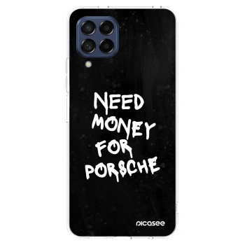 Picasee silikonski prozorni ovitek za Samsung Galaxy M53 5G - Black Dollar