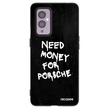 Picasee silikonski črni ovitek za OnePlus 9 - Black Dollar