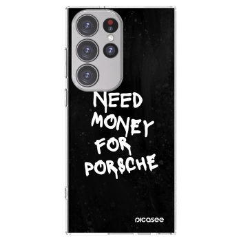 Picasee silikonski prozorni ovitek za Samsung Galaxy S23 Ultra 5G - Black Dollar