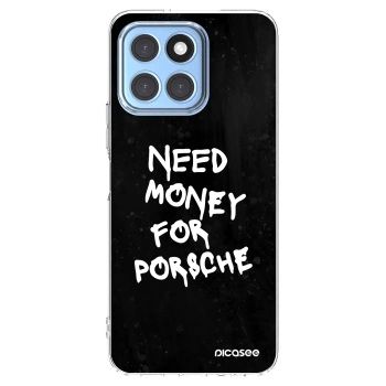 Picasee silikonski prozorni ovitek za Honor X8 5G - Black Dollar