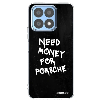 Picasee silikonski prozorni ovitek za Honor X8a - Black Dollar