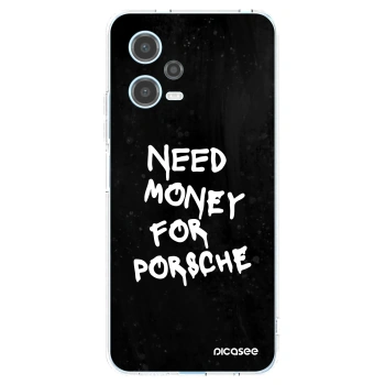 Picasee silikonski prozorni ovitek za Xiaomi Redmi Note 12 5G - Black Dollar