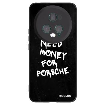 Picasee silikonski črni ovitek za Honor Magic5 Pro - Black Dollar