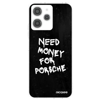 Picasee silikonski prozorni ovitek za Xiaomi Redmi 12 4G - Black Dollar