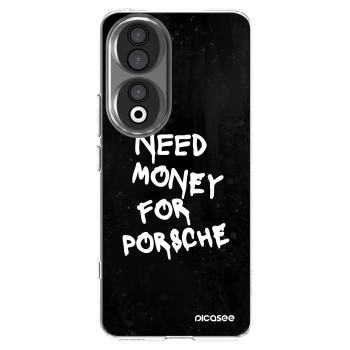 Picasee silikonski prozorni ovitek za Honor 90 5G - Black Dollar