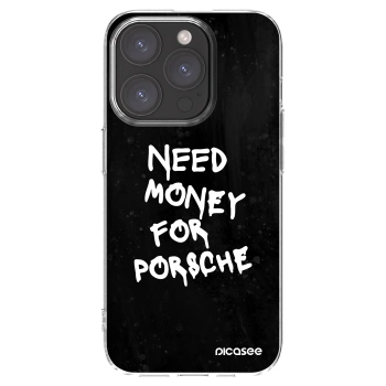 Picasee silikonski prozorni ovitek za Apple iPhone 15 Pro - Black Dollar