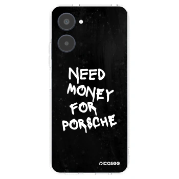 Picasee silikonski prozorni ovitek za Realme 10 4G - Black Dollar