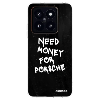 Picasee silikonski prozorni ovitek za Xiaomi 14 Pro - Black Dollar