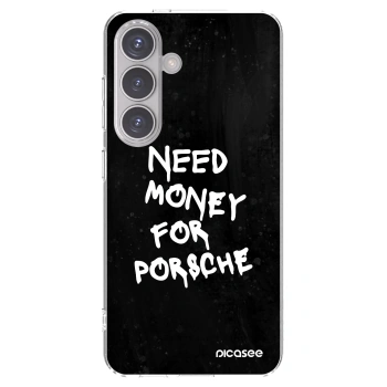 Picasee silikonski prozorni ovitek za Samsung Galaxy S24 S921B 5G - Black Dollar